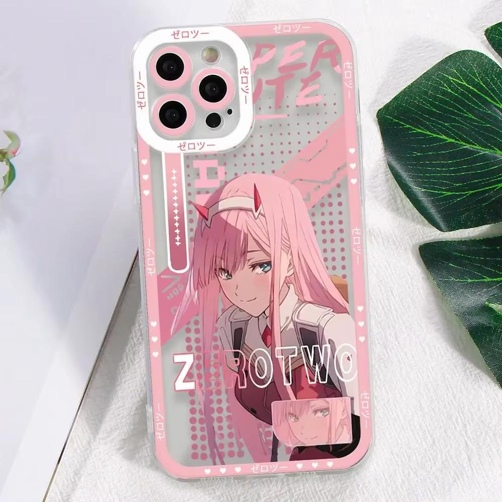 

Чехол для телефона DARLING in the FRANXX Zero Two Для iPhone 16 e 15 14 13 12 11 Pro Max Plus Mini X XS XR SE 2020 2022 Funda Coque iPhone 16e