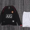 Kinder Vintage Langarm Fußballtrikot: Brasilien, Manchester United, Real Madrid & Barcelona Designs