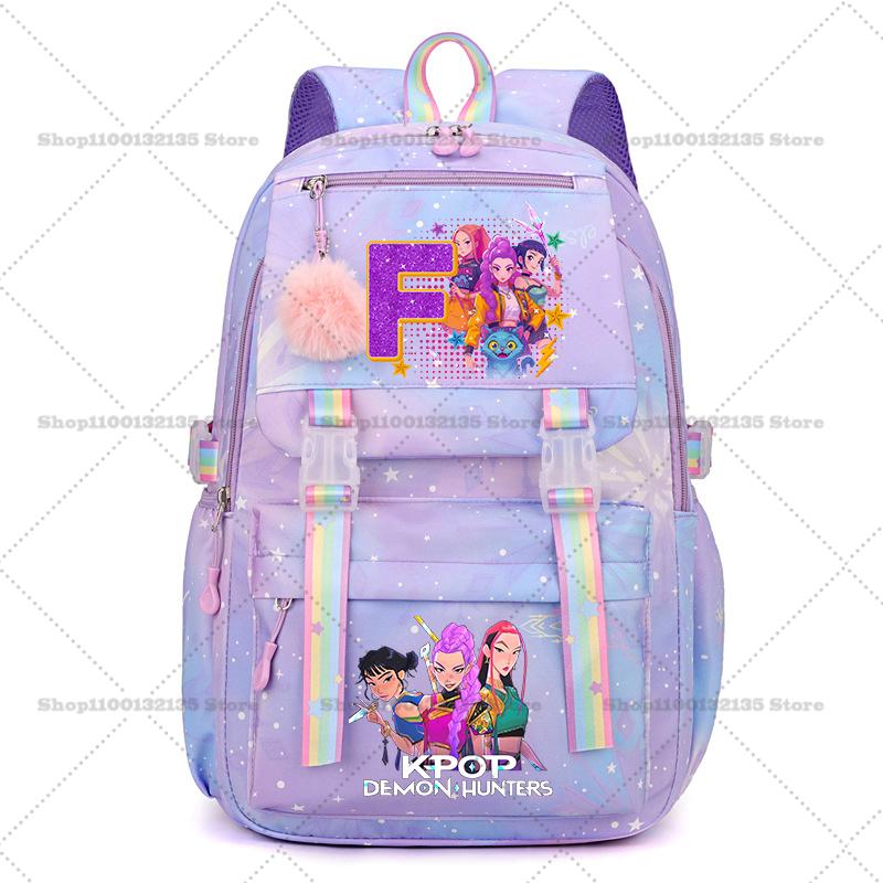 Beautiful Kpop Demon Hunters High Quality Backpack Students Anime Fashion Schoolbag Boys Girls Book Stationery Backpack School Supplies