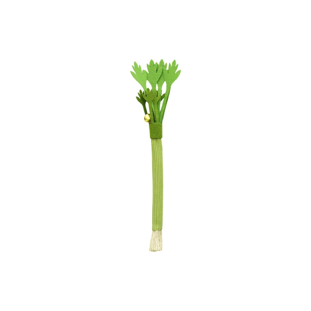 Simulated Celery Matatabi Cats Toy With Bell, ,Resistant, Cats Teasing Toy, Pet Supplies