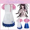 Dangan Ronpa 2 Mikan Tsumiki Pink White Uniform Suit Costume