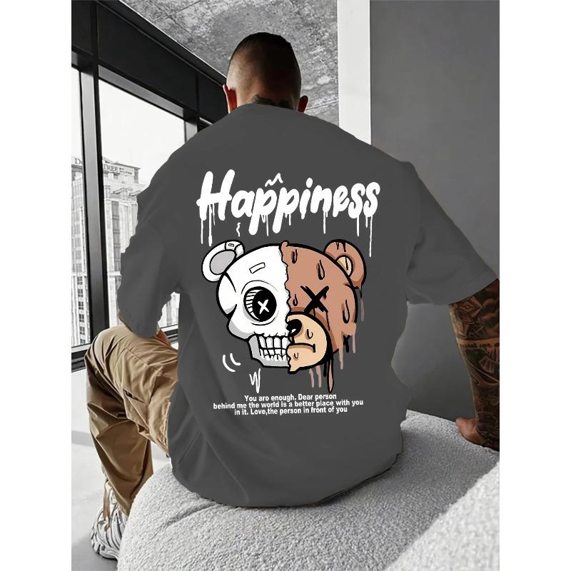 2026 Summer Men's T-shirt 2D Print - Comfortable Soft Sweat-Wicking Casual Fashionable Streetwear Men's T-shirt