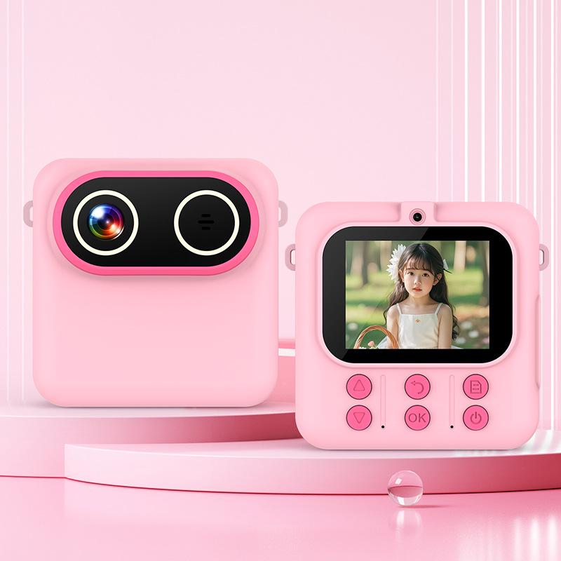 Kids Dual Camera: Cute Mini HD Instant Camera with Thermal Printer (Model M07)