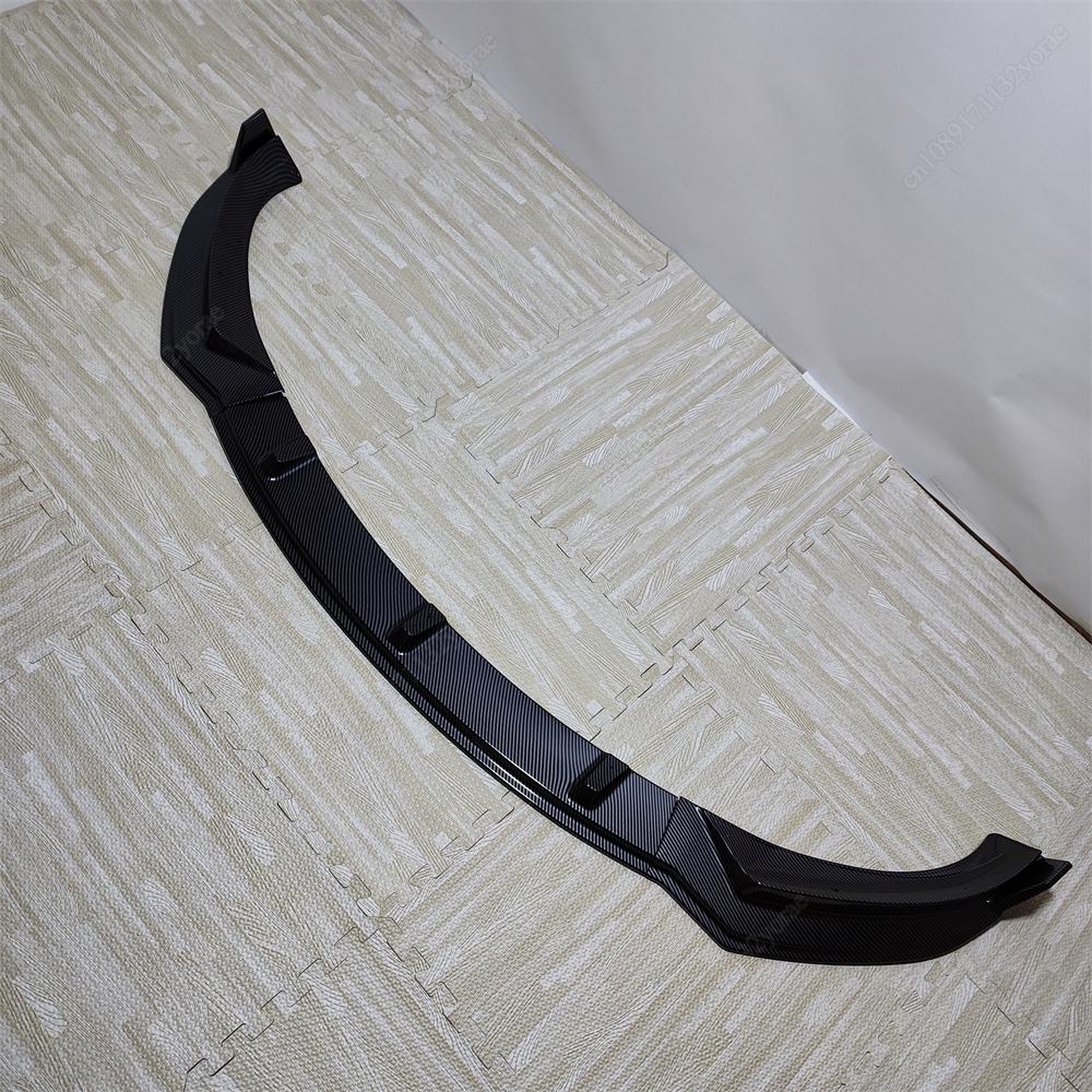 Voor Tesla Model 3 Highland 2024 Auto Voorbumper Lip Kin Spoiler Splitter Diffuser Bodykits Tuning ABS Kunststoffen Glanzend Zwart Nieuw