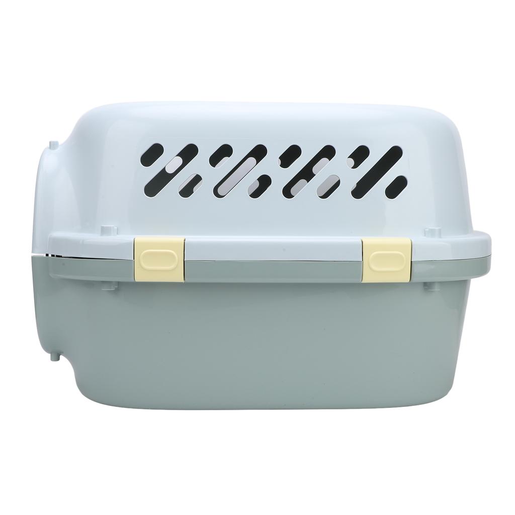 Cat Travel Carrier Large Space Lockable Door 4 Sides Ventilation Portable Hard Sided Dog Pet
