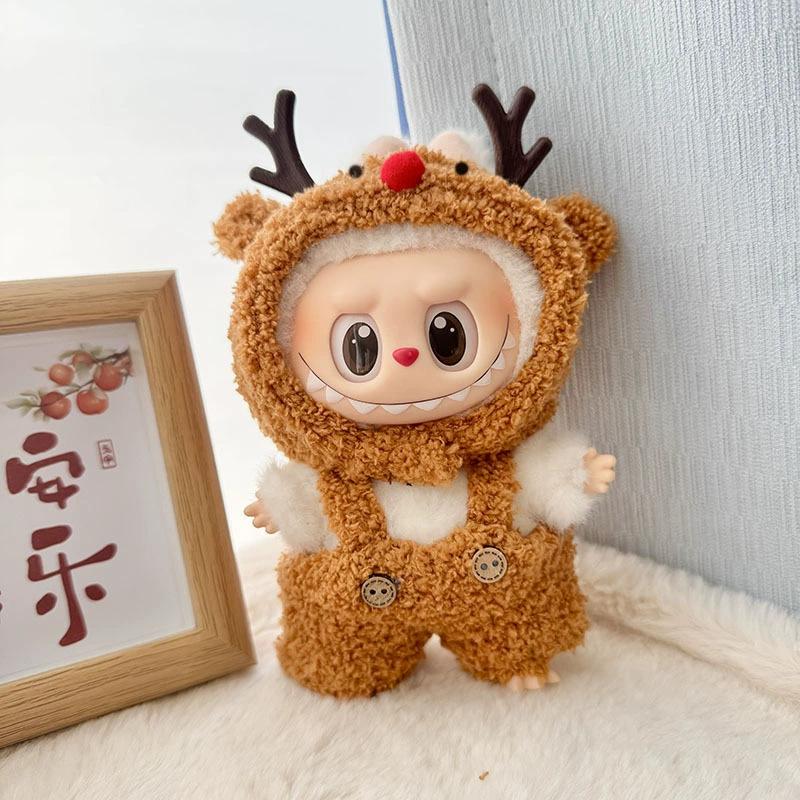 Labubu Doll Clothes Fashion Animal Set for Labubu Idol V1 V2 Dolls Clothing Accessories 15/17cm Plush Doll Universal