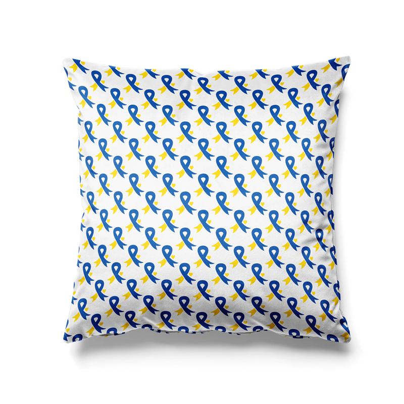 Aertemisi 18'' x 18'' Down Syndrome Awareness Square Throw Pillow Cushion Covers Cases Pillowcases 45cm x 45cm