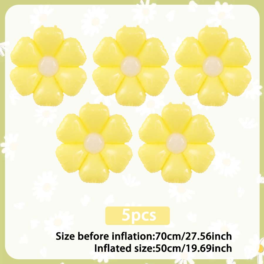 Candy Daisy Flower Balloon Sunflower Theme Aluminum Foil Balloon Birthday Party Shower Wedding Decoration Flower Balloon