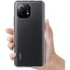 Coque pour Xiaomi Mi 11 Silicone Transparent + 2 Verres Trempés Protection d'écran