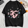 Love This World Together Printing T-Shirt Mens Summer Crewneck T Shirts Cotton Oversized Soft Tops