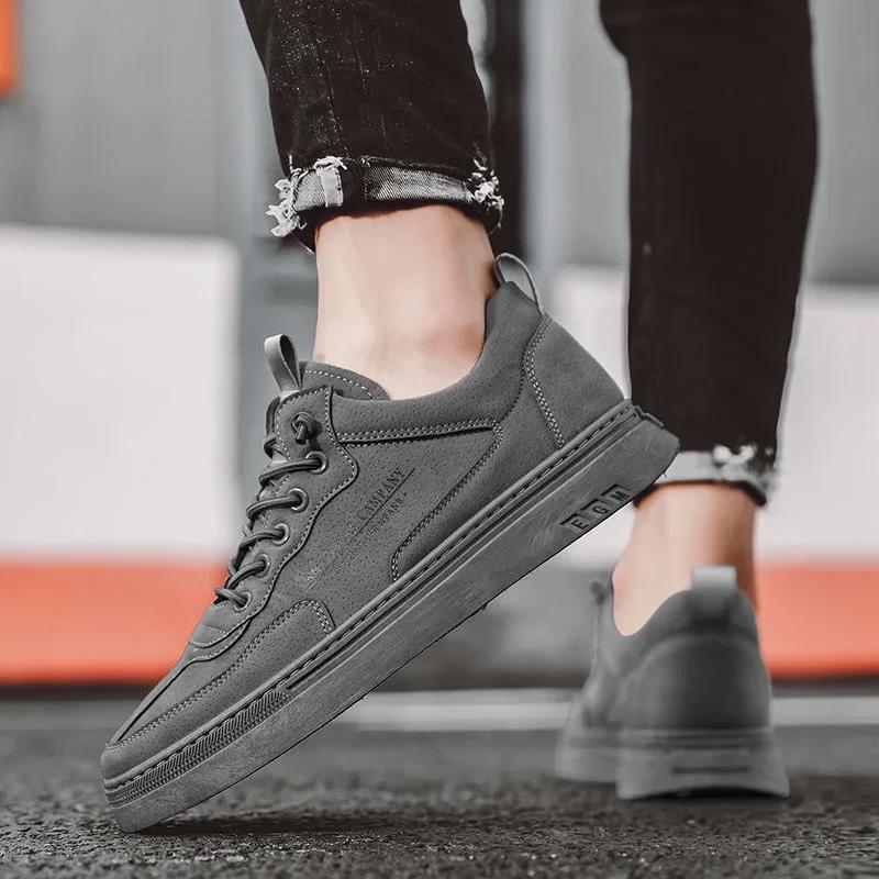 Spring Men's Shoes New Breathable Men's Sneakers Designer Trend Casual Leather Shoes Luxury Trainer Men's Walking Running Shoes