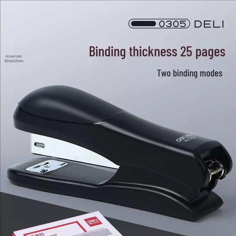 Deli Large Capacity Stapler - Staples 25-50 Pages for Office or Home Use