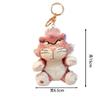 Cute Lucifer Cat Keychain Anime Movie Stuffed Doll Soft Lucifer Cat Plushie Girl Bag Pendant Key Chain Birthday Gift