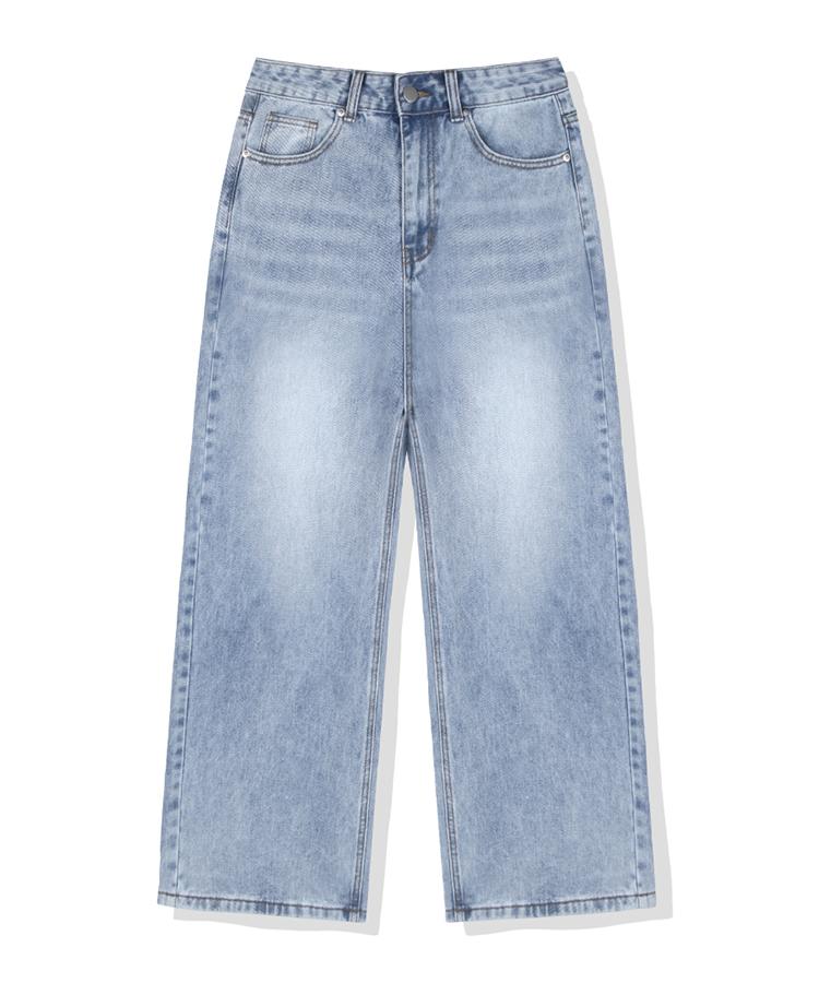 ULIFEZIP [Set] Any Normal Women'S Back Pocket Balloon Wash Wide Denim Pants 9 Colors [Ulzd_0048] (A Type)