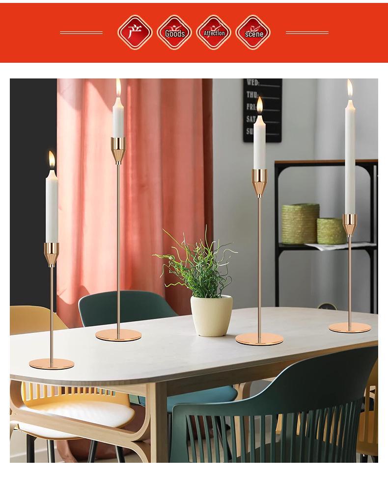 European Iron Candle Holder for Home and Wedding Décor, Living Room Decoration Craft.
