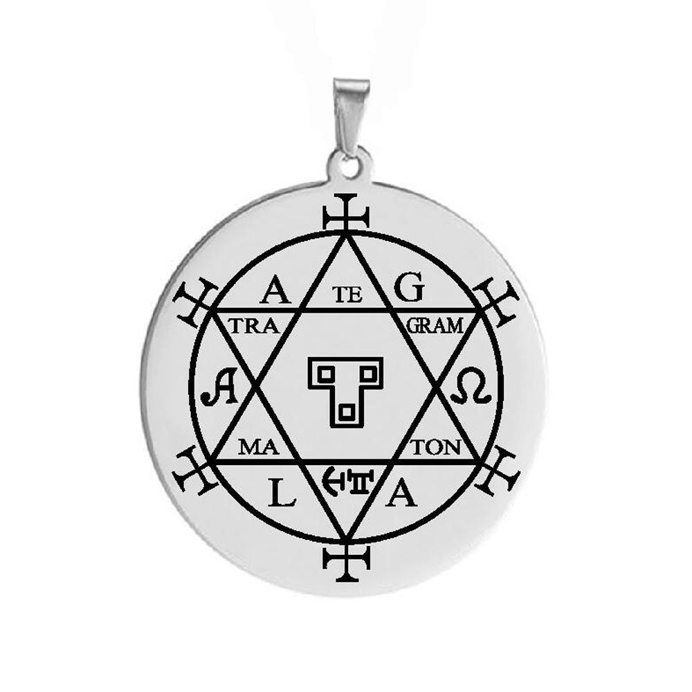 Asterion Seal of Solomon Stainless Steel Pendant Necklace