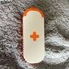 3 Compartment Sliding Pill Box With Keychain Sliding Lid Pill Holder Portable Travel Daily Medication Management