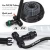 1/4" Misting Nozzles with Stake Adjustable Atomizer Sprayers 4/6mm Quick Push Slip Lock Outdoor Irrigation Watering Sprinklers