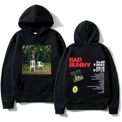 DTMF Debí Tirar Más Fotos Huvtröjor BAD BUNNY 2025 Nytt Album Tröja Harajuku High Street Tröja Fans Present Fleece Streetwear