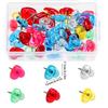 50/100/150Pcs Heart Push Pins Drawing Pins Cork Notice Board Pins Thumb Tacks for Display Picture Note Memos Poster