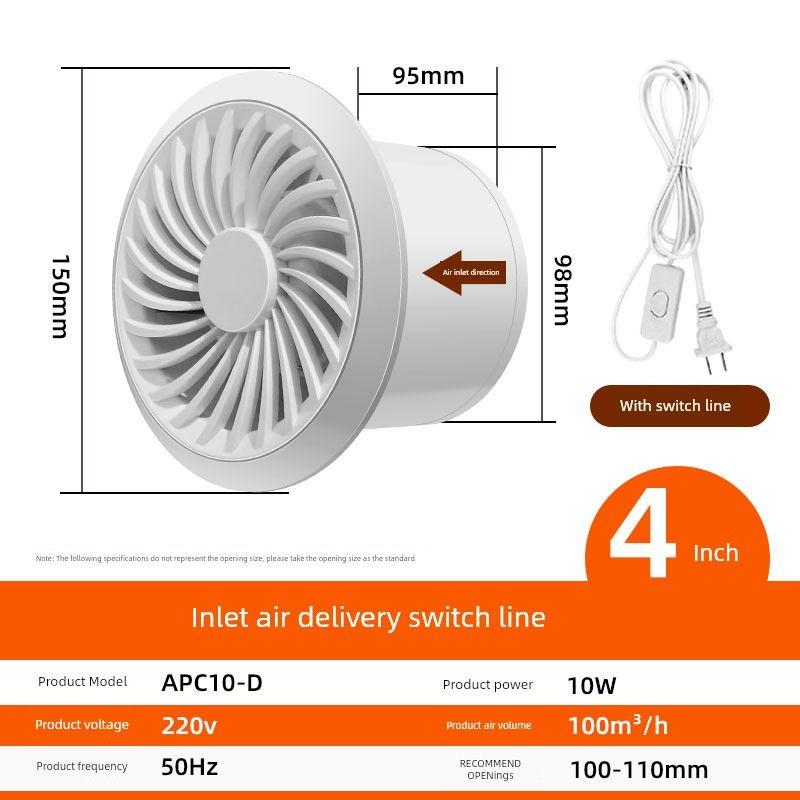 

Two-Way Remote Control 4-Inch For Home Wall Exhaust Fan 10-D (4inch Switch Air Inlet Model)