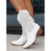 Winter New Arrivals: Mid-Heel 40-43 Suede Low-Cut Women's Boots