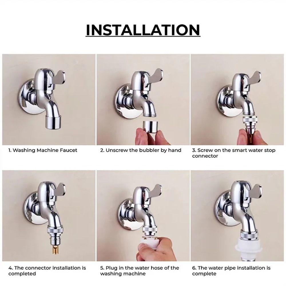 1 Adet Bakır İç Çekirdekli Su Kesme Vanası Düşmeye Karşı Otomatik Çek Valf Çamaşır Makinesi için
