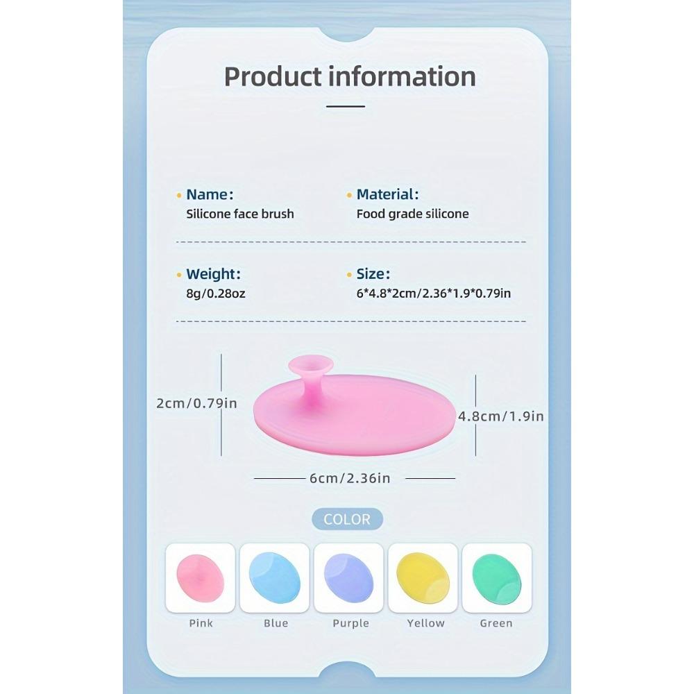 Silicone Facial Exfoliator Set - 40pcs Soft Brush for Deep Clean, Blackhead Removal, Daily Skin Care