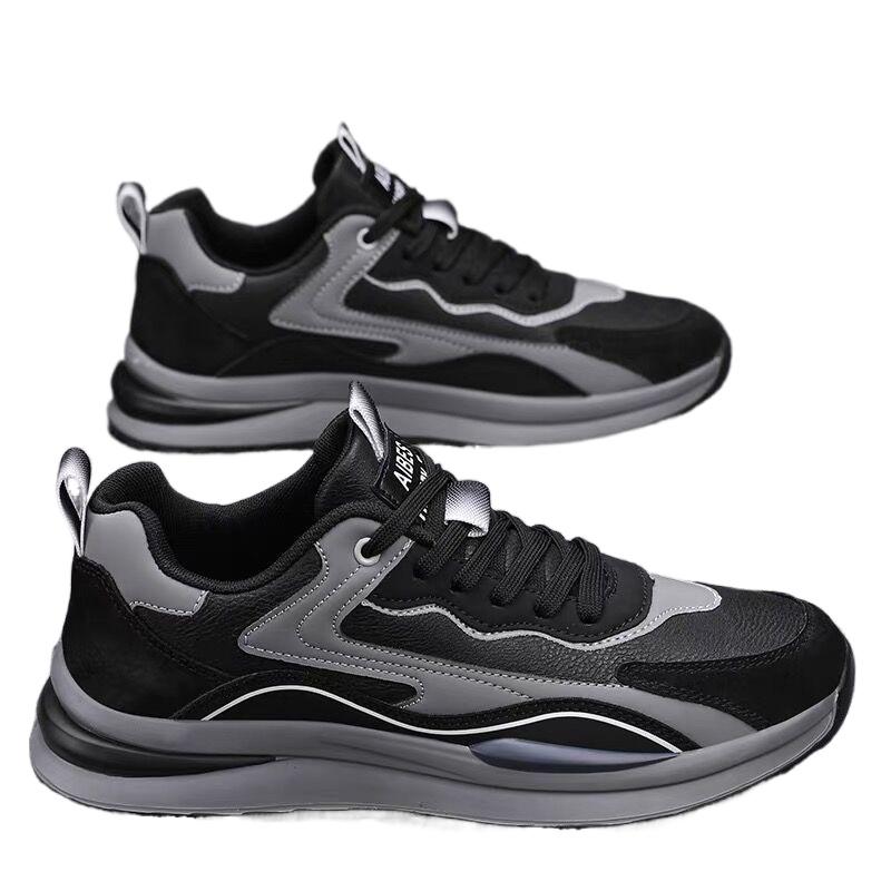 Fashion Men's Shoes Summer Breathable Sports Korean Version Versatile Thick Soled Casual Dad Trendy Shoes