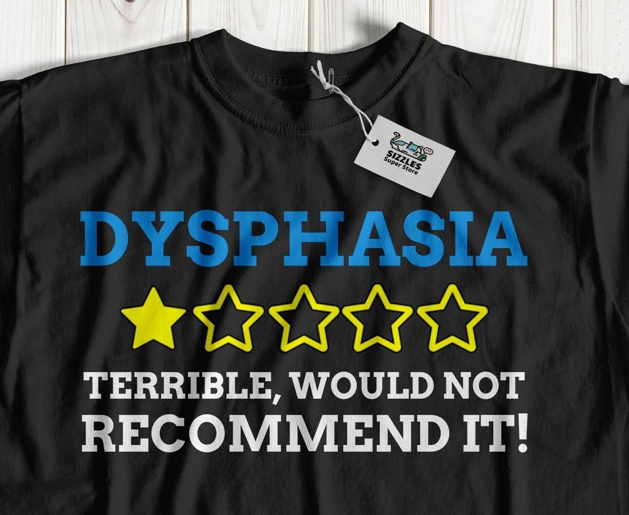 

Unisex Funny Dysphasia T-Shirt Aphasia Language Disorder Awareness Gifts 3XL