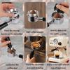 58/53/51mm 2PCS Espresso Dosing Funnel & Puck Screen Kit Magnetic Espresso Coffee Dosing Ring Reusable Espresso Puck Screen