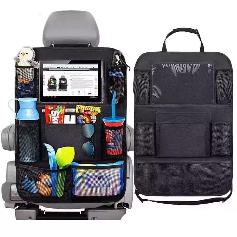 Multi Pocket Car Seat Organizer Waterproof Durable Material with Tablet Holder Perfect for Road Trips and Daily Use 2026