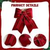 Red Christmas Bow Pendant Photo Props Bow Hanging Ornament Christmas Tree Hanging Decoration for Wall Living Room Scene Layout