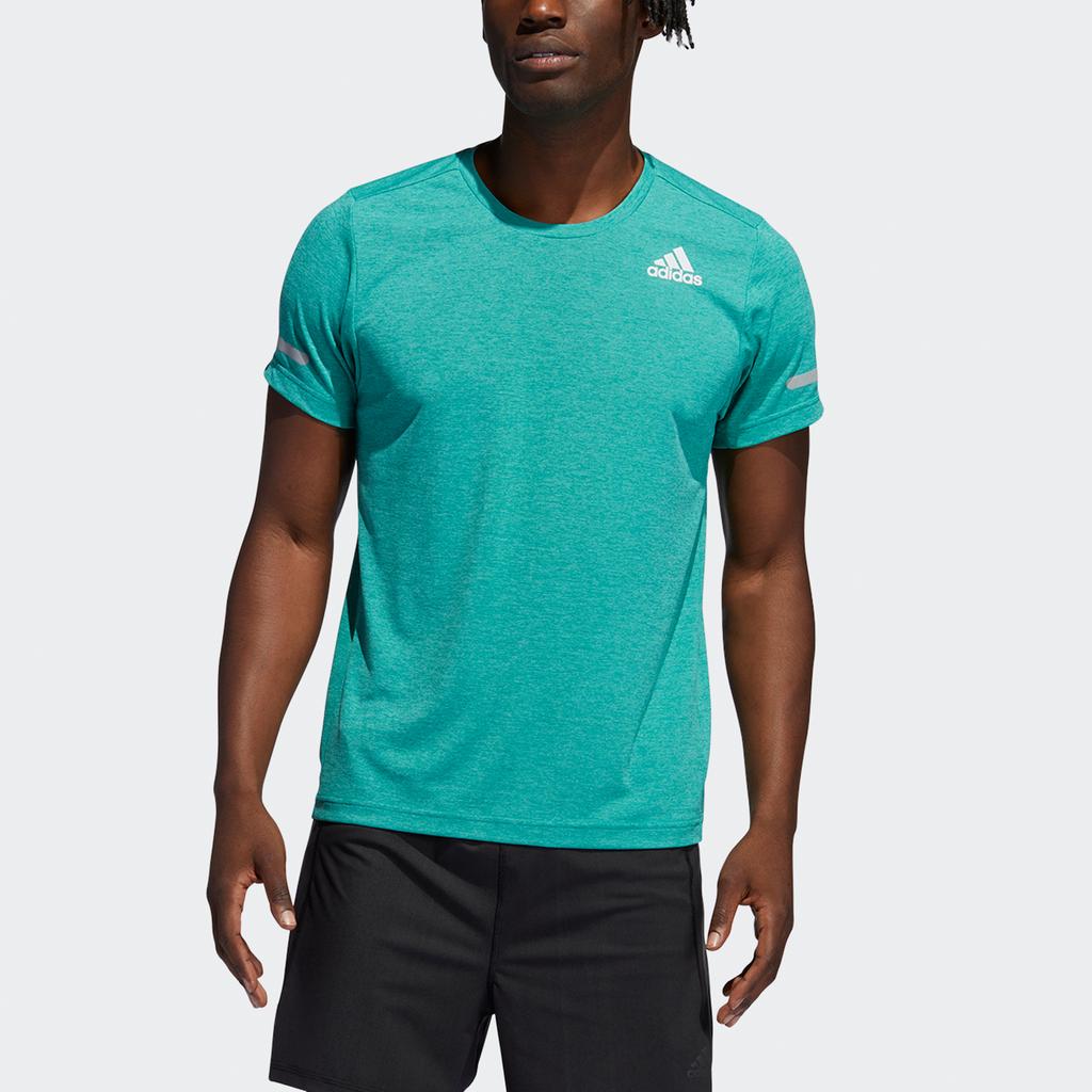 Adidas Elevate Train T Quick-Dry Short-Sleeve Training Shirt Men Tops Green HF4205