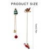 Asymmetric Snowflake Christmas Boot Hat Drop Earrings Long Tassels Earring for Women Ear Rings Party Accessories