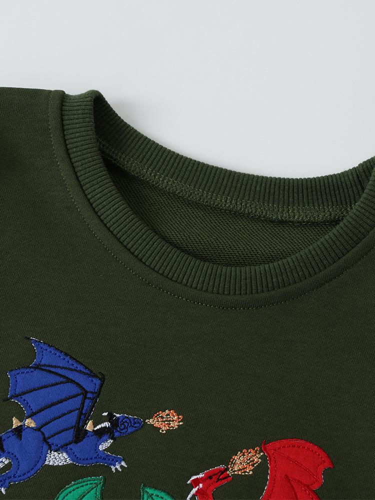 European and American Style Boys' Cartoon Long-Sleeve Sweatshirt for Autumn and Spring