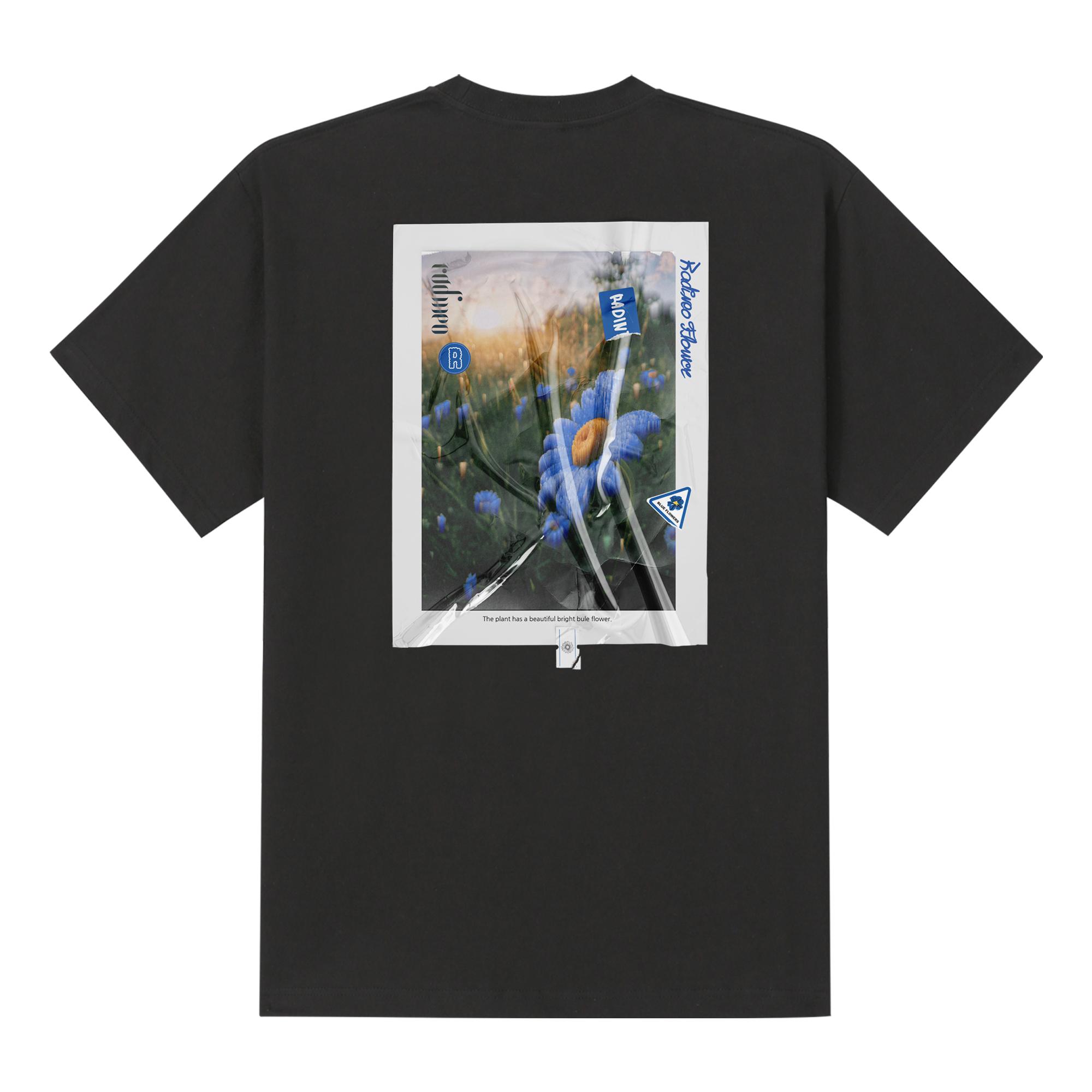 Radineo Triangle Flower Short Sleeve T-Shirt Black L