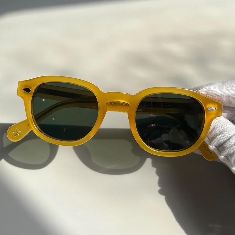 Occhiali da Sole di Alta Qualità Uomo Johnny Depp Lemtosh Occhiali da Sole Polarizzati Donna Marca di Lusso Montatura in Acetato Vintage