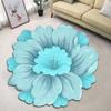 Peony Lotus Floor Mat Special-shaped Blanket Baby Crawl Door Gasket  Living Room Tea Table Bedside