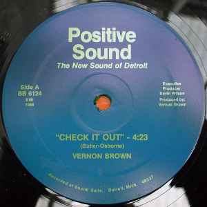 

12inch Record VERNON BROWN Check It Out BB6124 POSITIVE SOUND 1988 US SoulFunk Used