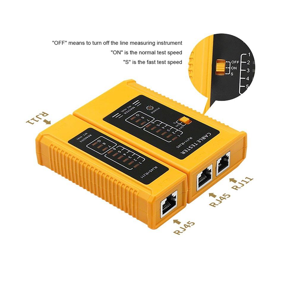 Buy Network Cable Tester Telephone Cable Line Checker Professional RJ45