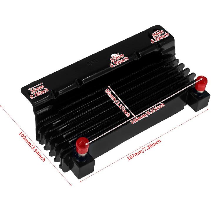 HDBUBALUS Motorcycle Oil Cooler Radiator Fit for Harley Touring Road King Road Electra Street Glide FLHR FLHTC 2009-2016