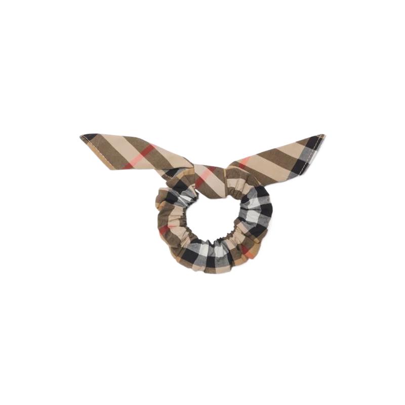 Burberry Детская клетчатая хлопковая резинка для волос One Size