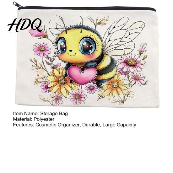 Childlike Style Bag Cosmetic Storage Bag Multi-Purpose Zipper Makeup Pouch Tear-Resistant Splash-Proof
