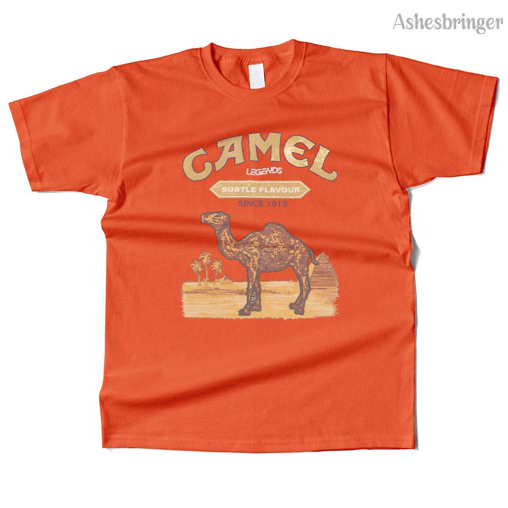 Unisexs Cotton Camel Legends Graphic T Shirt Street Casual Style Tee for Unisex and Women
