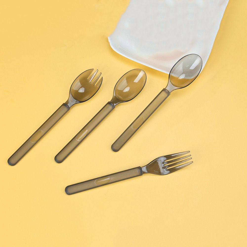 100Pcs Individually Packaged Ice Cream Spoons Eco-Friendly Dessert Cake Scoop  Party Supplies