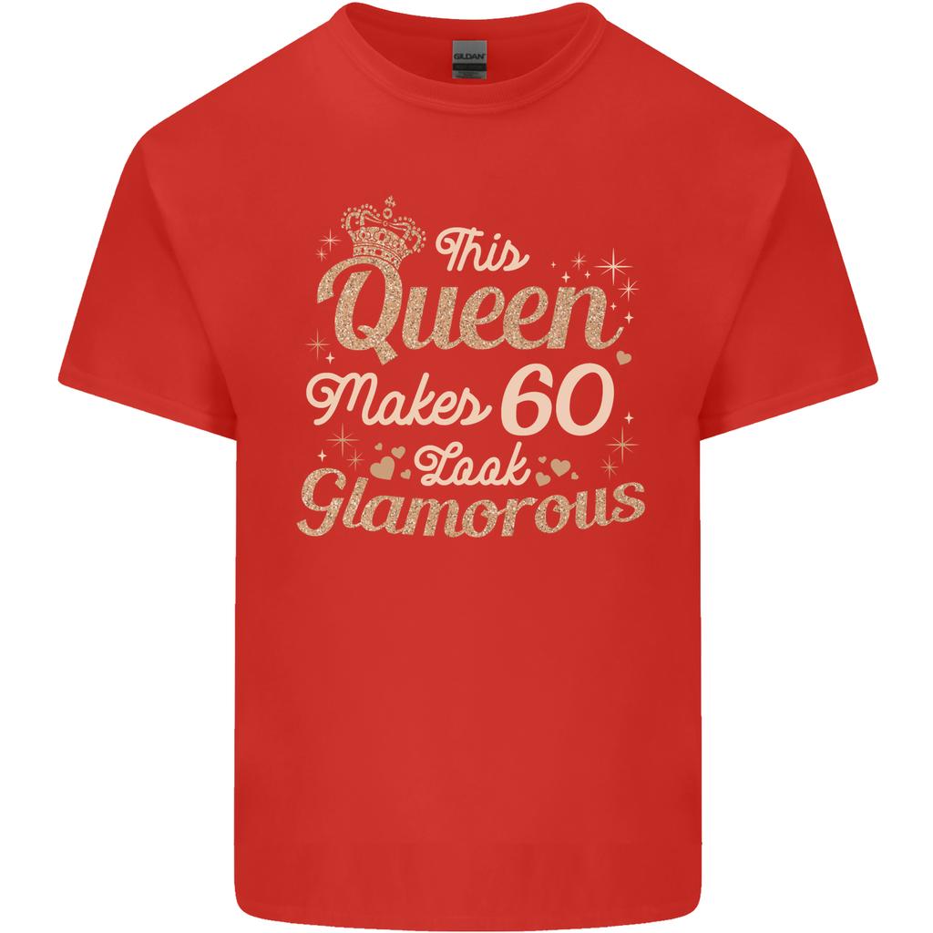 60th Birthday Queen Sixty Years Old 60 Unisexs Light Cotton TShirt
