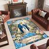 Other Similar Designs Theme Crystal Velvet Rug Personalized Custom Name Text Soft Floor Mat Home Decor