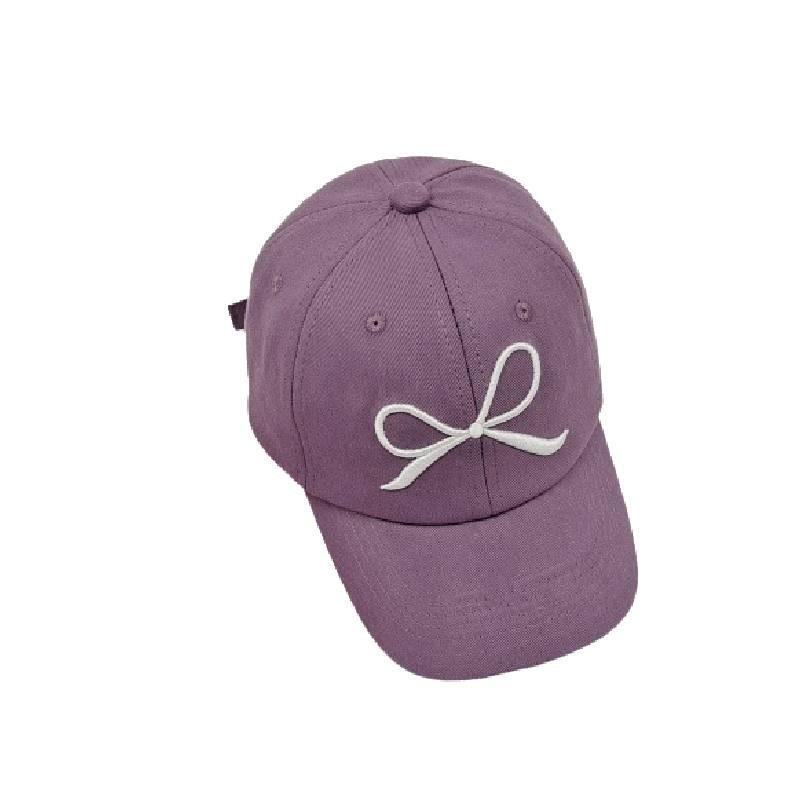 Hip Hop Duck Tongue Cap With Sweet Bow Embroidery For Children In Various Colors