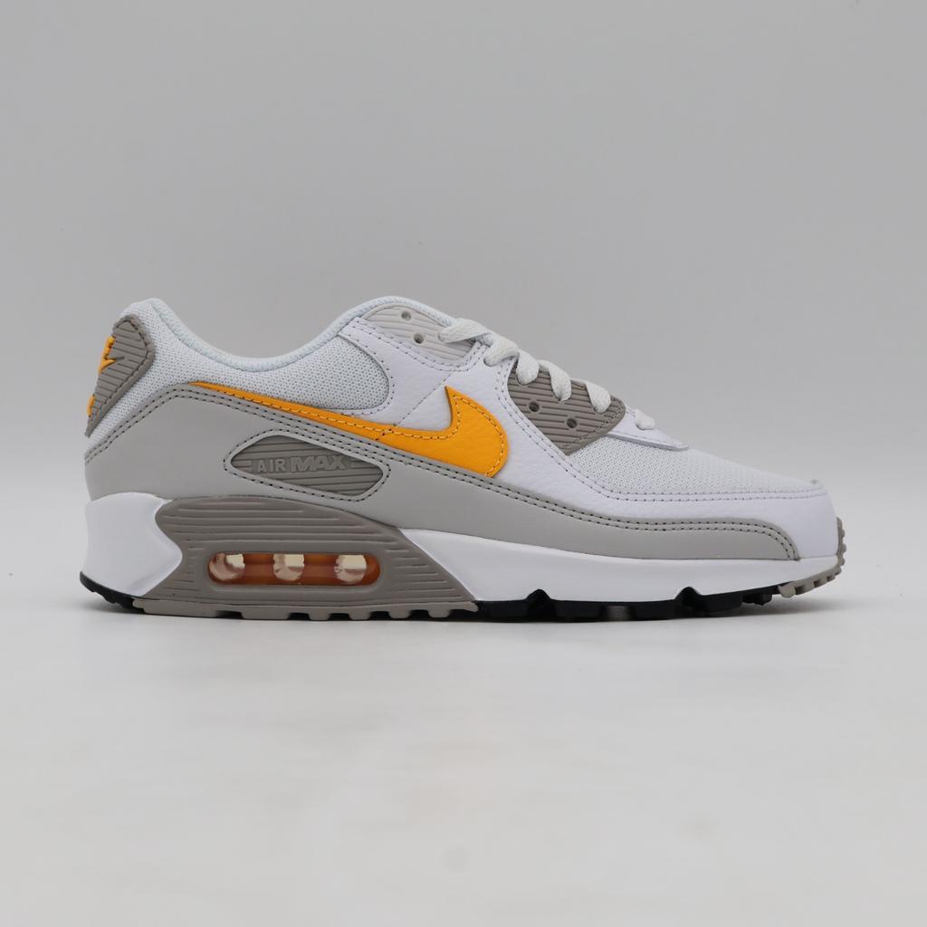 DM0029-119 Nike Air Max 90 White College Grey Vast Grey Laser Orange (Men's)